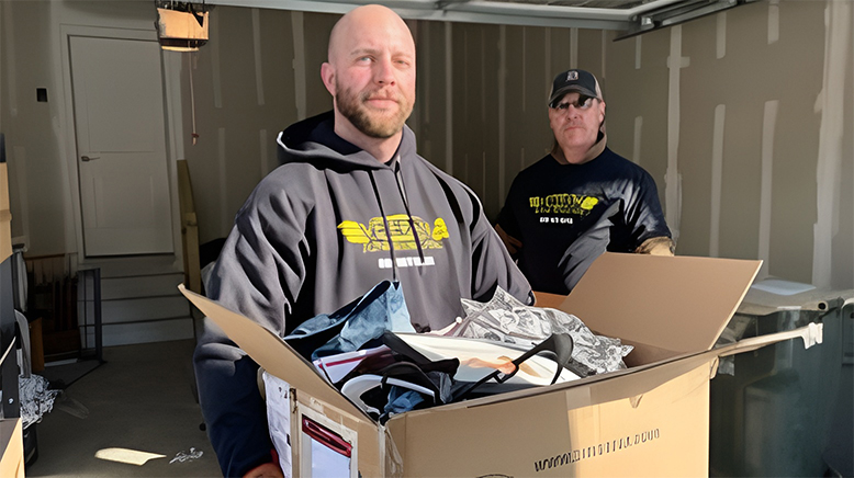 Junk Removal Expert with Client